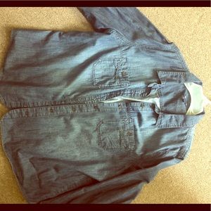 Long sleeve denim button up